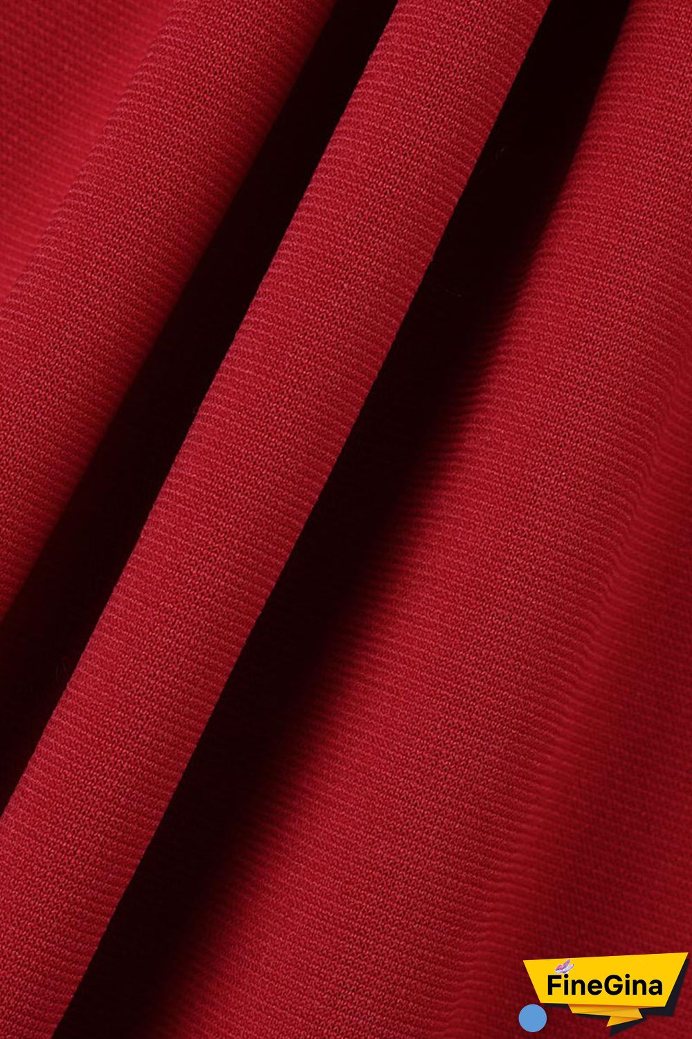 Red Casual Solid Bandage Patchwork Fold O Neck Straight Jumpsuits