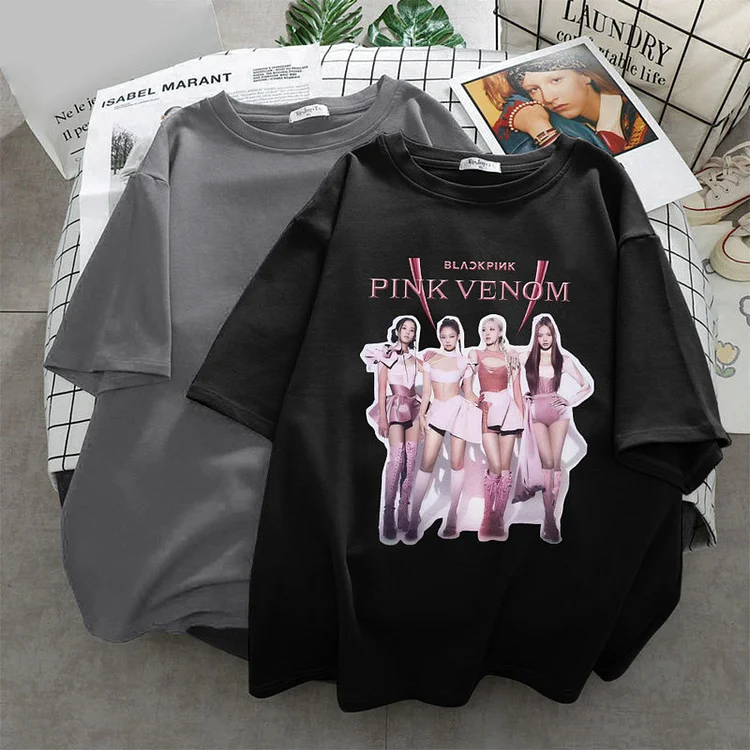 BLACKPINK Pink Venom Group Portrait T-Shirt