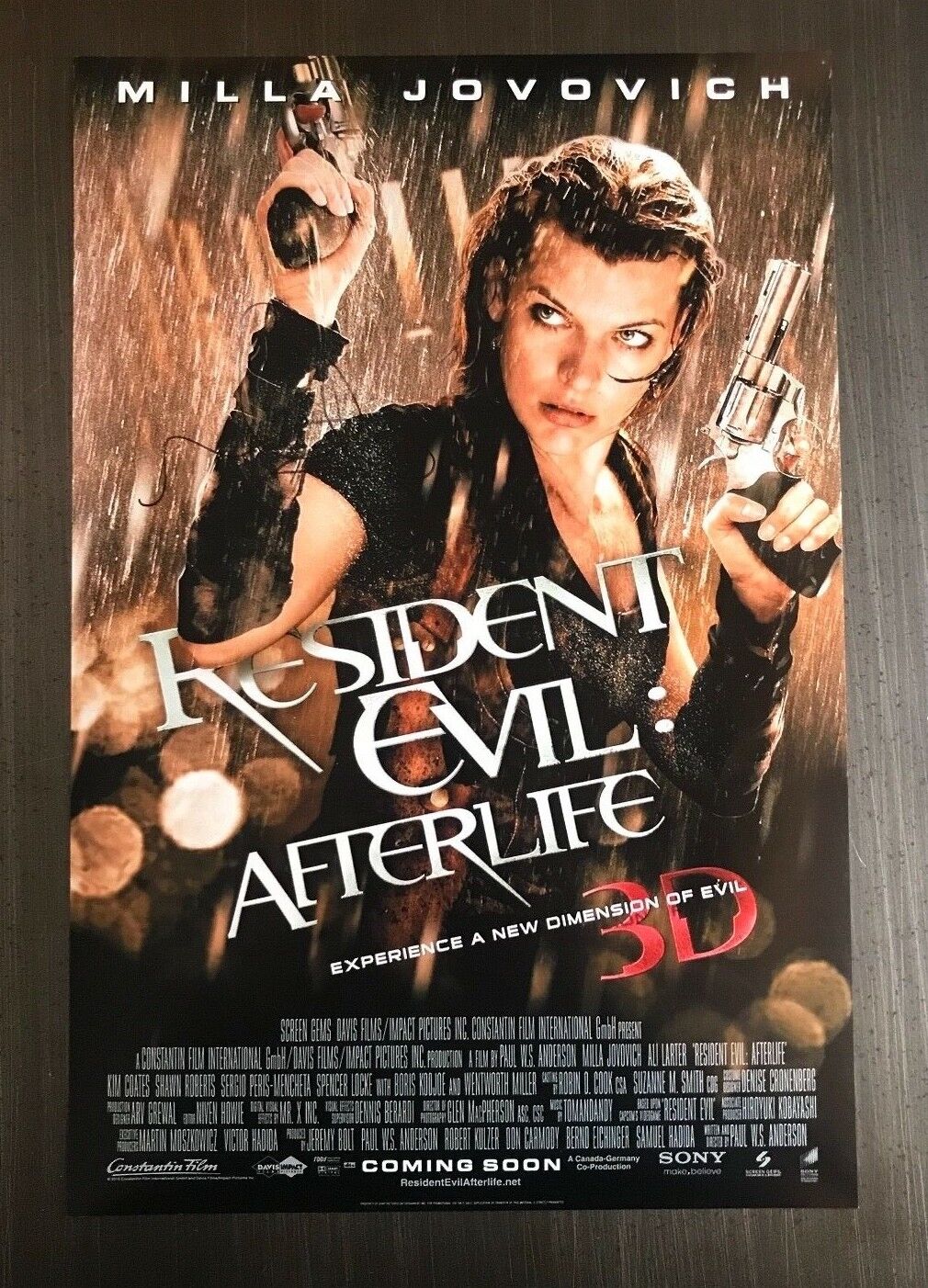 * MILLA JOVOVICH * signed autographed 12x18 poster Photo Poster painting * RESIDENT EVIL * 3