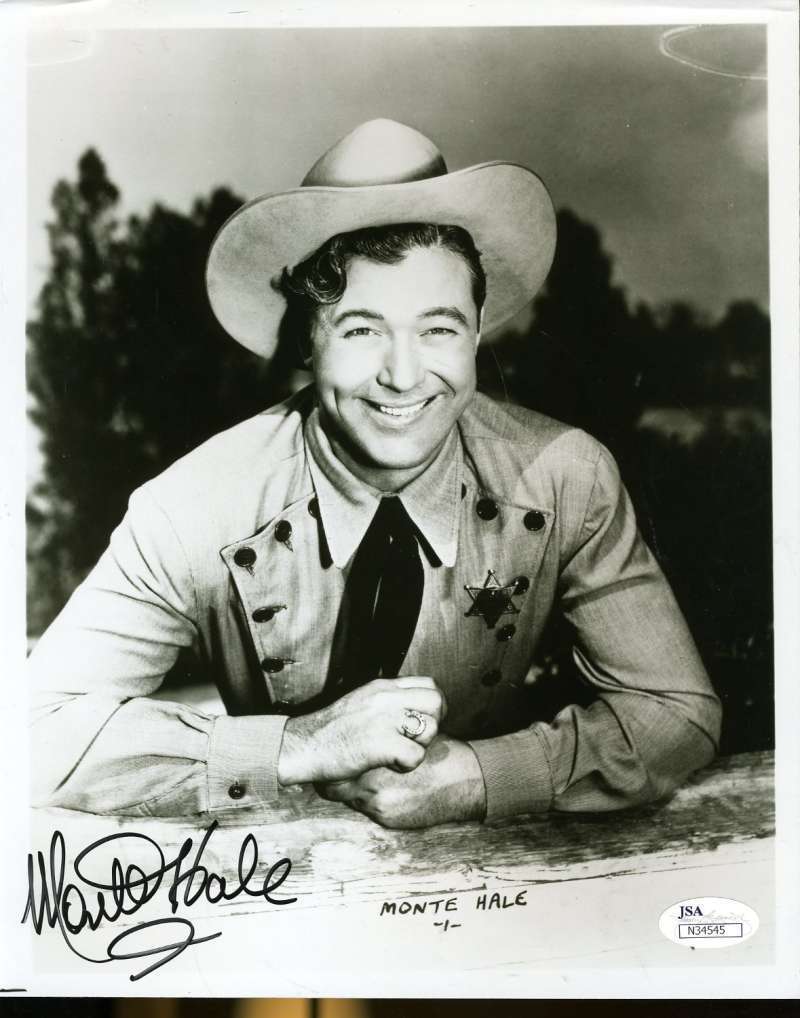 Monte Hale Cowboy Signed Jsa Certified 8x10 Photo Poster painting Authenticated Autograph