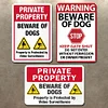 3pcs - Dog Warning- Vintage Metal  Signs(8*12Inch)