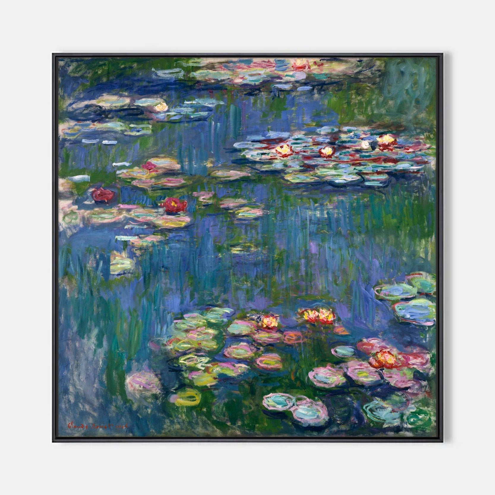 Arabelart Water-Lilies by Claude Monet - Famous Art Reproduction