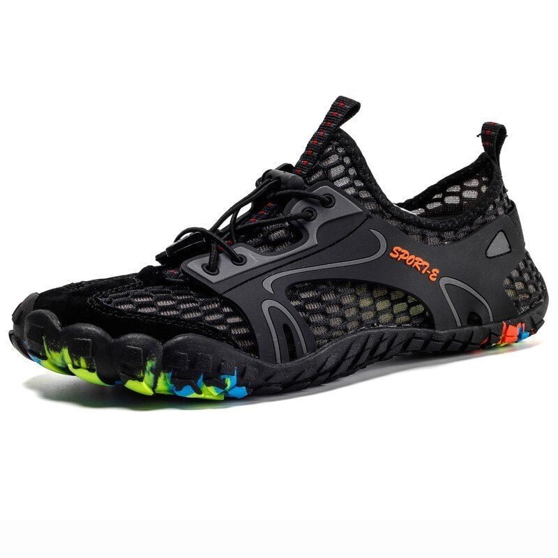 VEAMORS Outdoor Sneakers Non-slip Hiking Shoes For Men Women Walking Trekking Sneakers Unisex Breathable Mesh Upstream Shoes