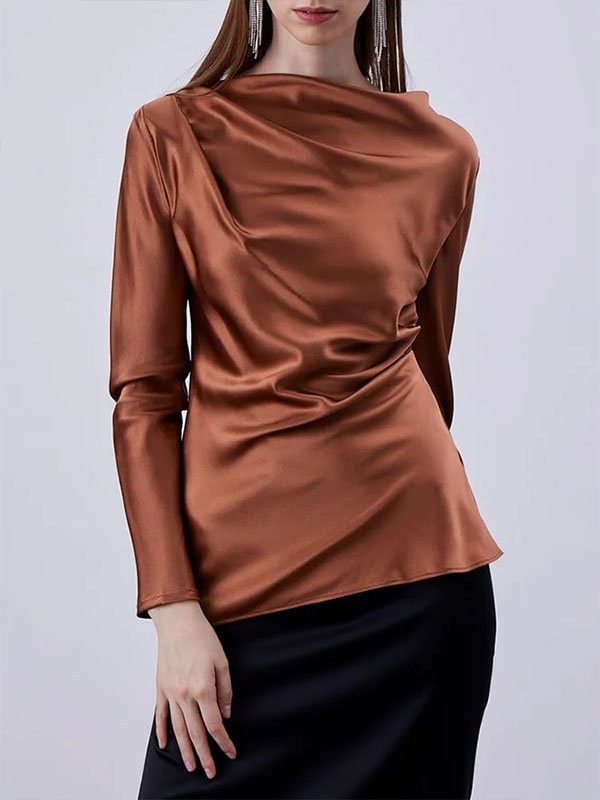 Ladies Elegant Fashion Solid Color Top