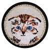 Quilted Animal Magnetic Needle Minder 40mm Needle Holder Back Suction Design Wooden Base for Cross Stitch Embroidery Needlework Accessories