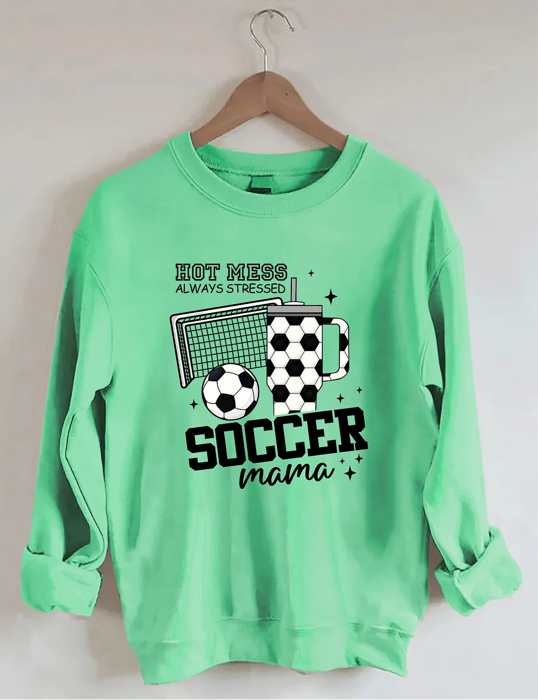 Hot Mess Soccer Mama Sweatshirt 