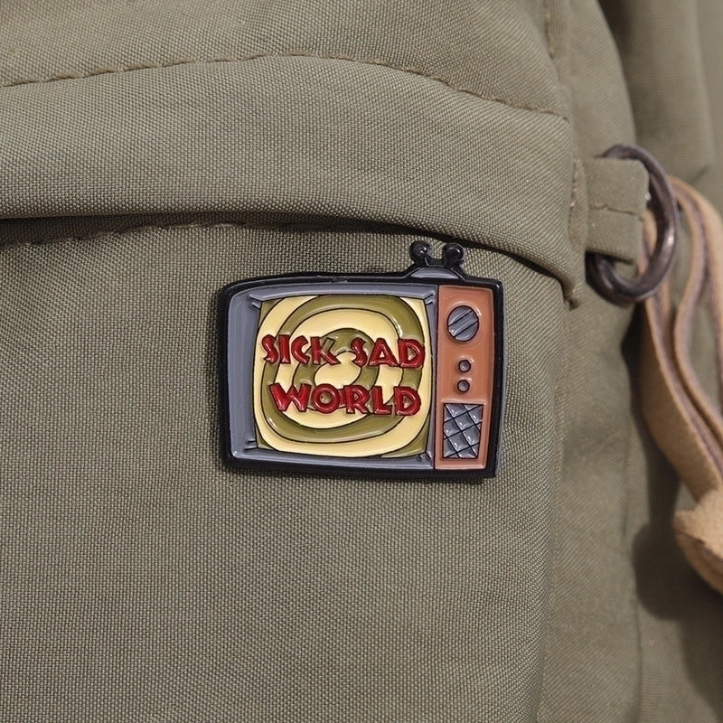 Cartoon Style Cute Cowboy Style Television Alloy Stamping Stoving Varnish Plating Unisex Brooches