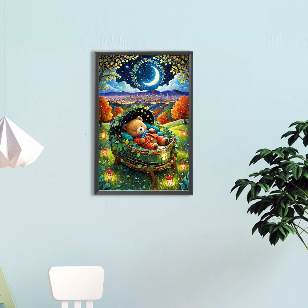 Diamond Painting - Full Round Drill - Little Bear(Canvas|40*60cm)