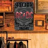 AC/DC - Panneaux en &eacute;tain m&eacute;tallique(20*30cm/30*40cm) - Musique