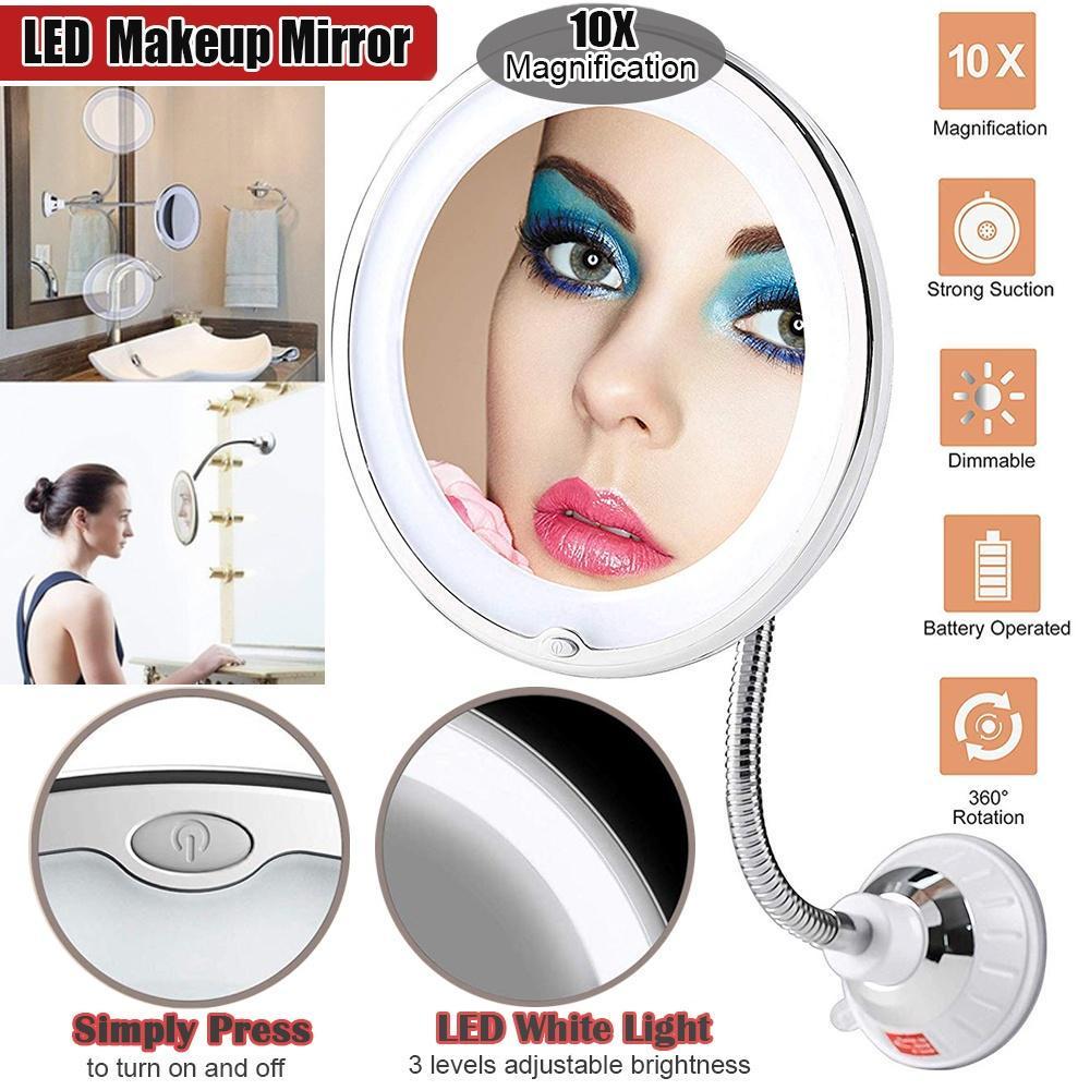 Eyelashdance™ 360° 10X LED Makeup Mirror