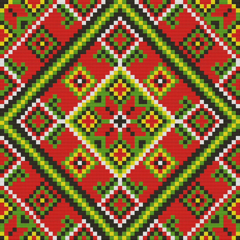 

Totem Pattern - 11CT Stamped Cross Stitch - 46*46CM, 501 Original