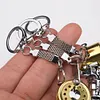 1pc Alloy Fishing Reel Drum Pendant Keychain Fishing Wheel Pendant Angler Gift