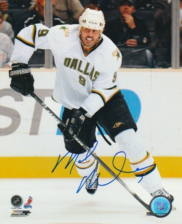 MIKE MODANO SIGNED DALLAS STARS 8x10 Photo Poster painting #1 HHOF Autograph