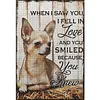 Vintage Chihuahua Poster-11CT Stamped Cross Stitch 40*60cm tapestrymarket