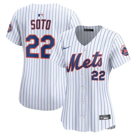 Women's New York Mets #22 Juan Soto  White Home Limited Player Jersey