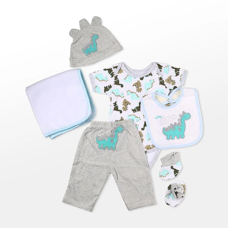  Reborn Puppen Baby Kleidung Dinosaurier Outfit für 20"- 22" Reborn Puppe Mädchen Baby Kleidung Sets Spielzeug - RSDP-Rebornbabypuppen-Rebornbabypuppen.de®