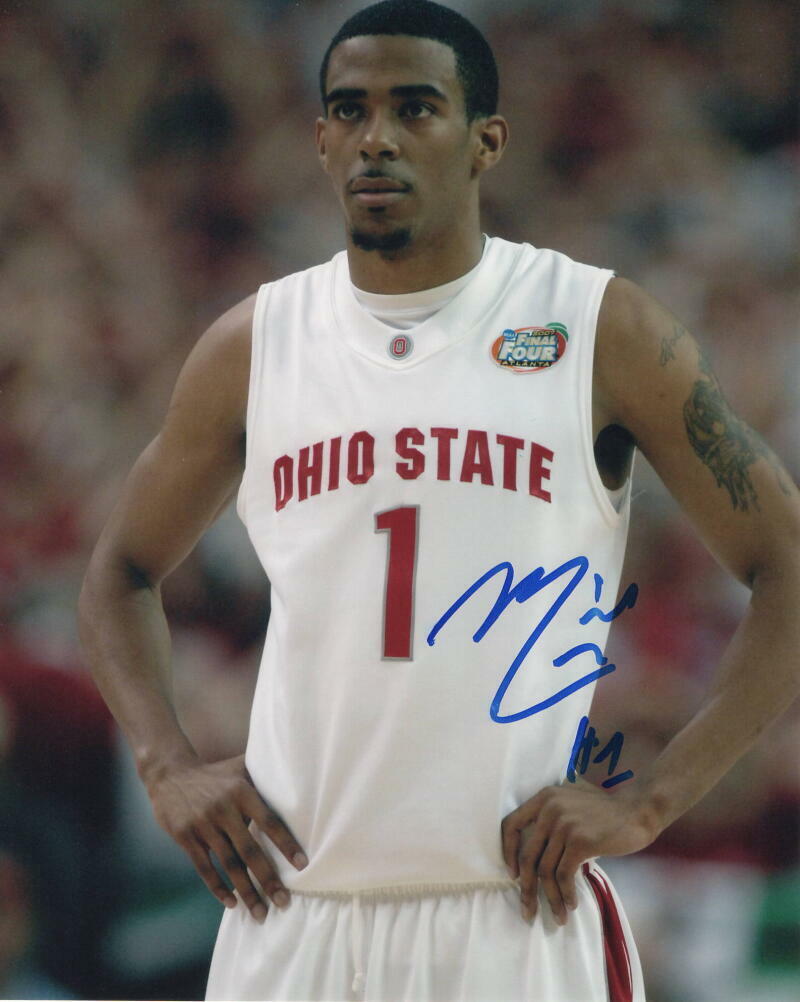 MIKE CONLEY JR SIGNED AUTOGRAPH 8X10 Photo Poster painting - OHIO STATE BUCKEYES STAR, UTAH JAZZ