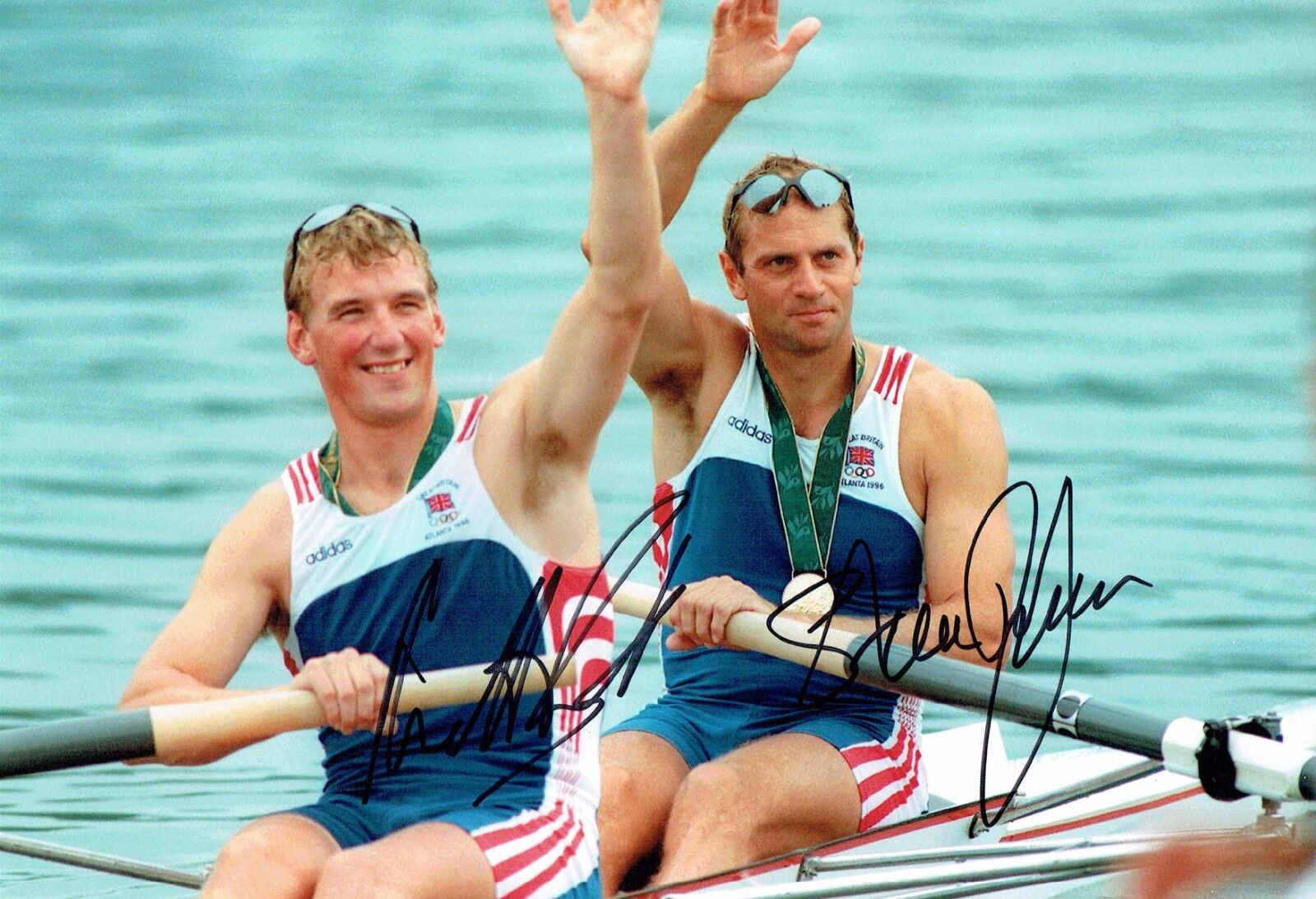 Steve REDGRAVE & Matthew PINSENT Signed Photo Poster painting Autograph AFTAL COA Medal WINNER