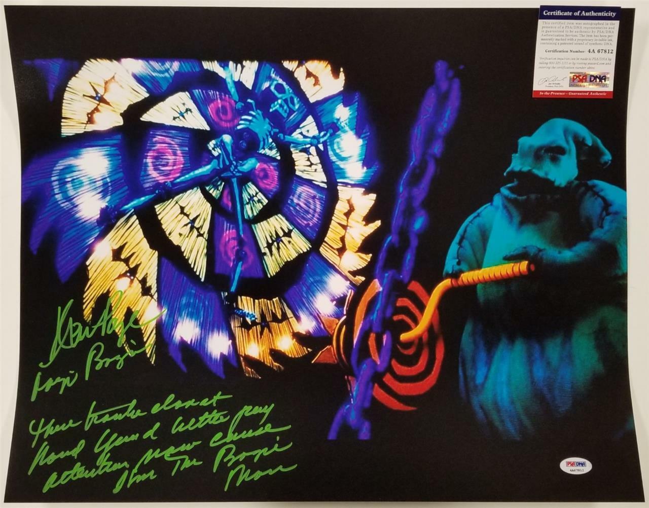 Ken Page signed 16x20 Photo Poster painting #1 Nightmare Before Xmas Oogie Boogie ~ PSA/DNA COA