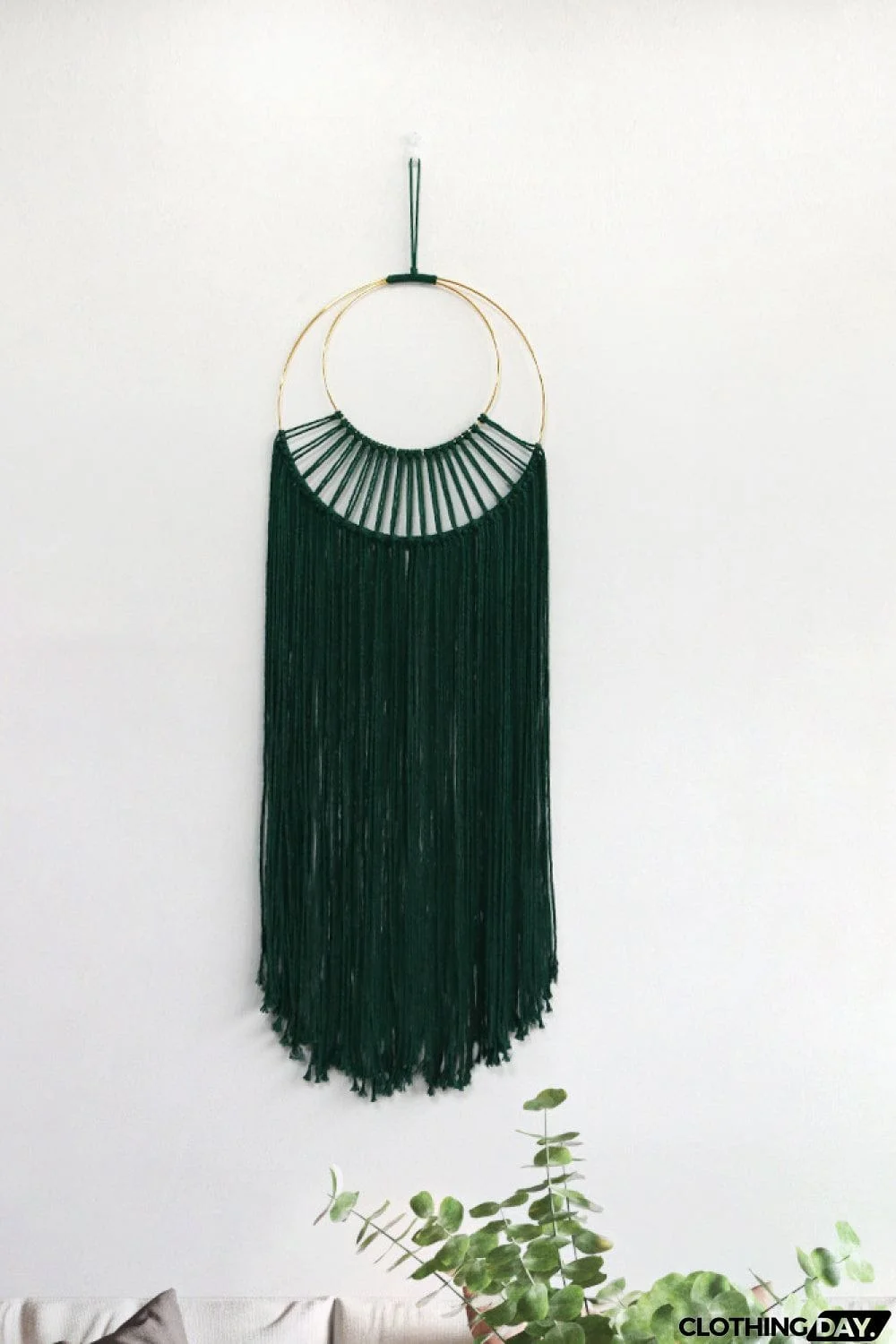 Hoop Fringe Macrame Wall Hanging