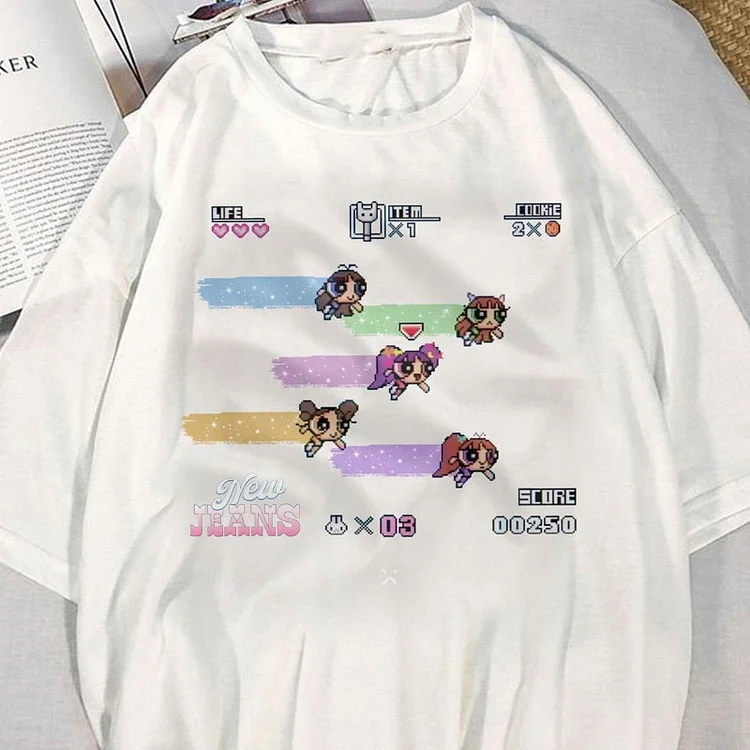 NewJeans Album Get Up Powerpuff Girls Poster T-shirt