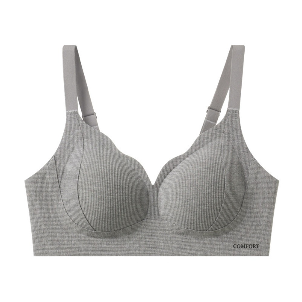Dzgolf Fashion Seamless Triangle Cup Bra Yoga Sports Bralette with Pad Wireless Bras Underwear Intimates Deep V Bra Girl