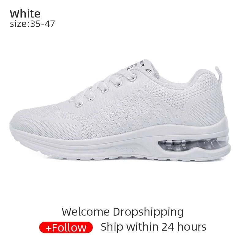 Air Cushion Sports Shoes 2021 New Unisex Fashion Running Men Sneakers Comfortable Breathable Mesh Casual Shoes for Women Men