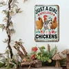 Just A Girl Who Loves Chickens - Metal Tin Signs(8*12Inch/12*16Inch) - Animal
