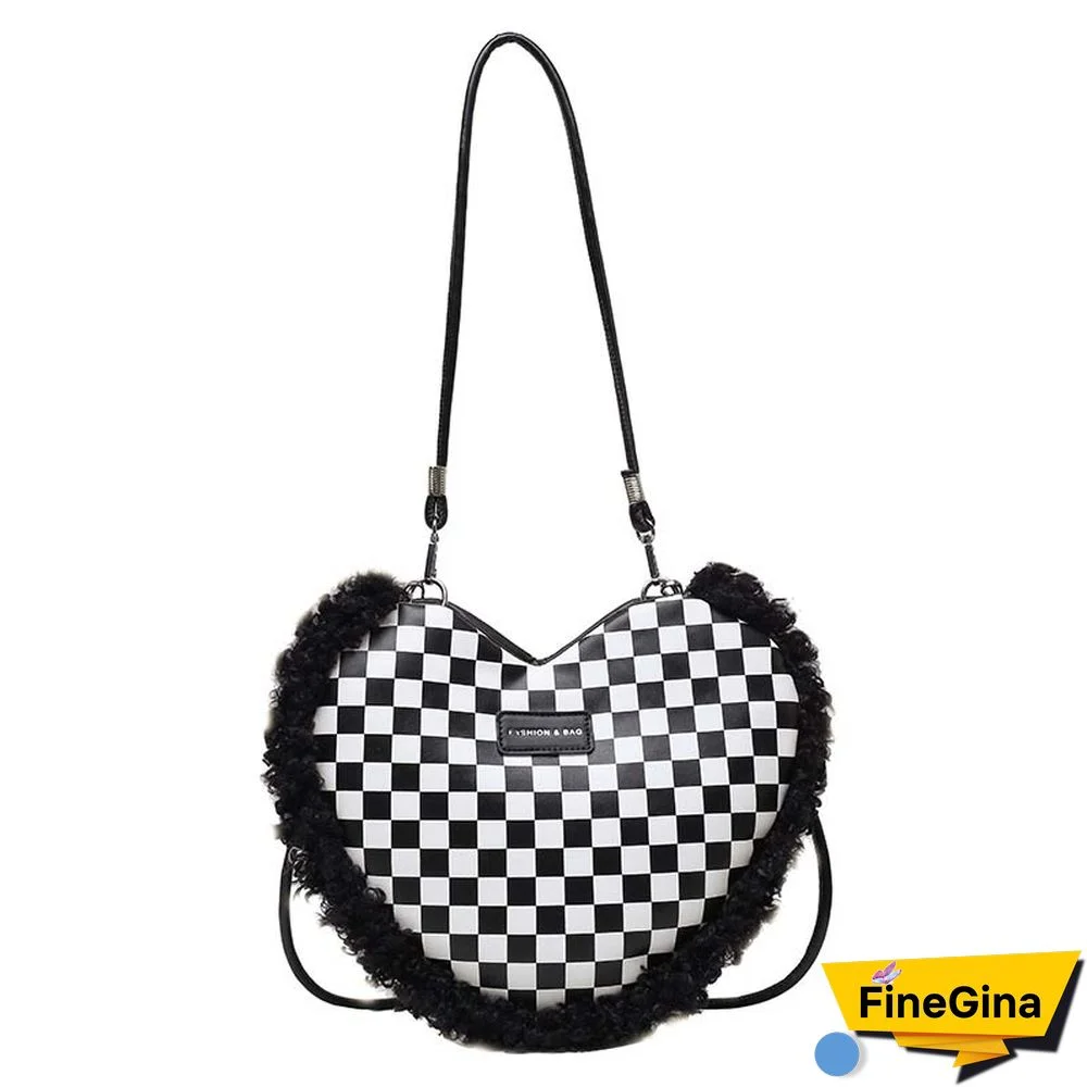 Love Heart Pattern Crossbody Bag