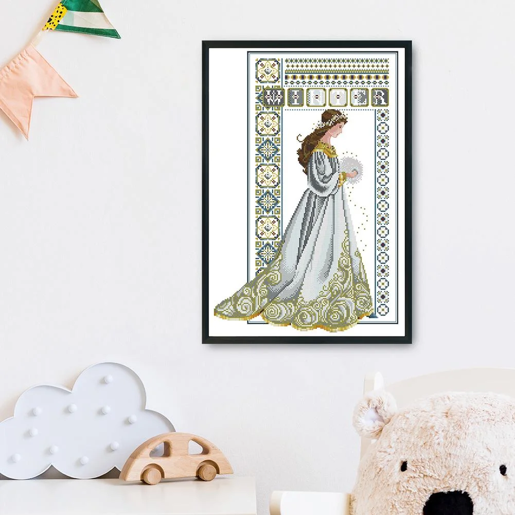 14ct Stamped Cross Stitch - Winter Angel(36*52cm)