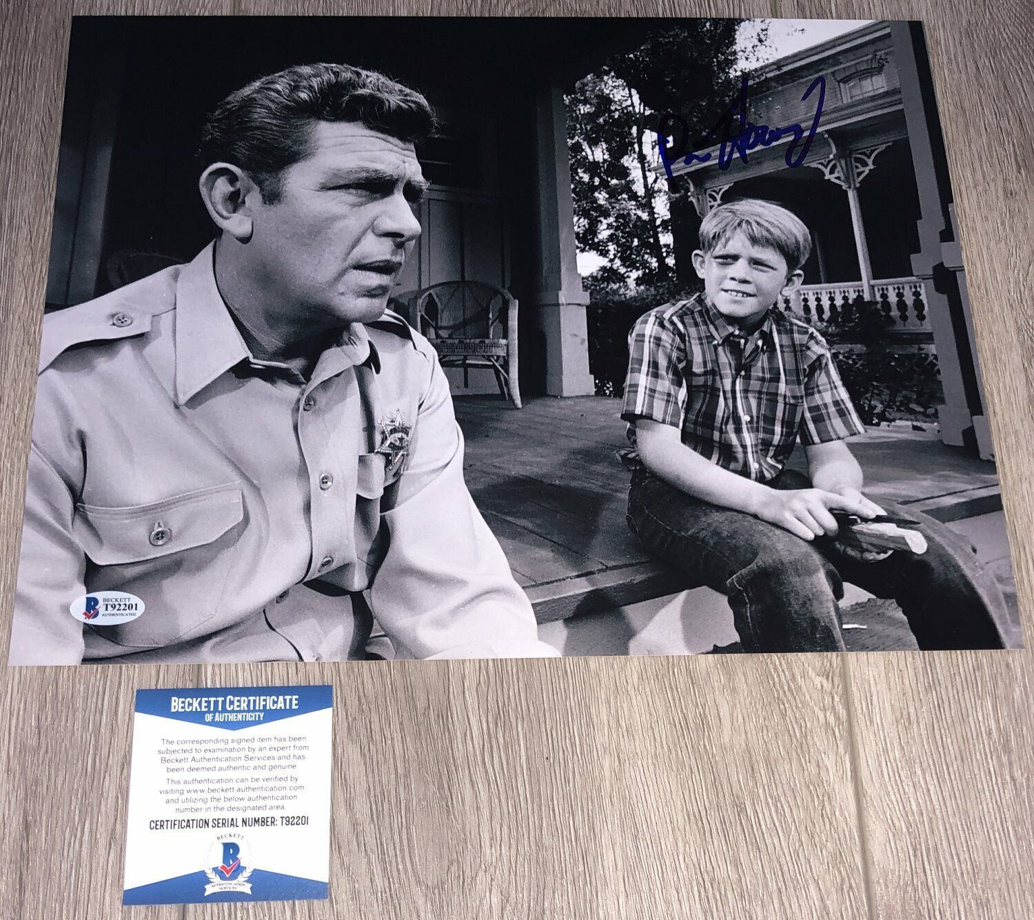 RON HOWARD SIGNED ANDY GRIFFITH SHOW 11x14 Photo Poster painting w/EXACT PROOF & BECKETT BAS COA