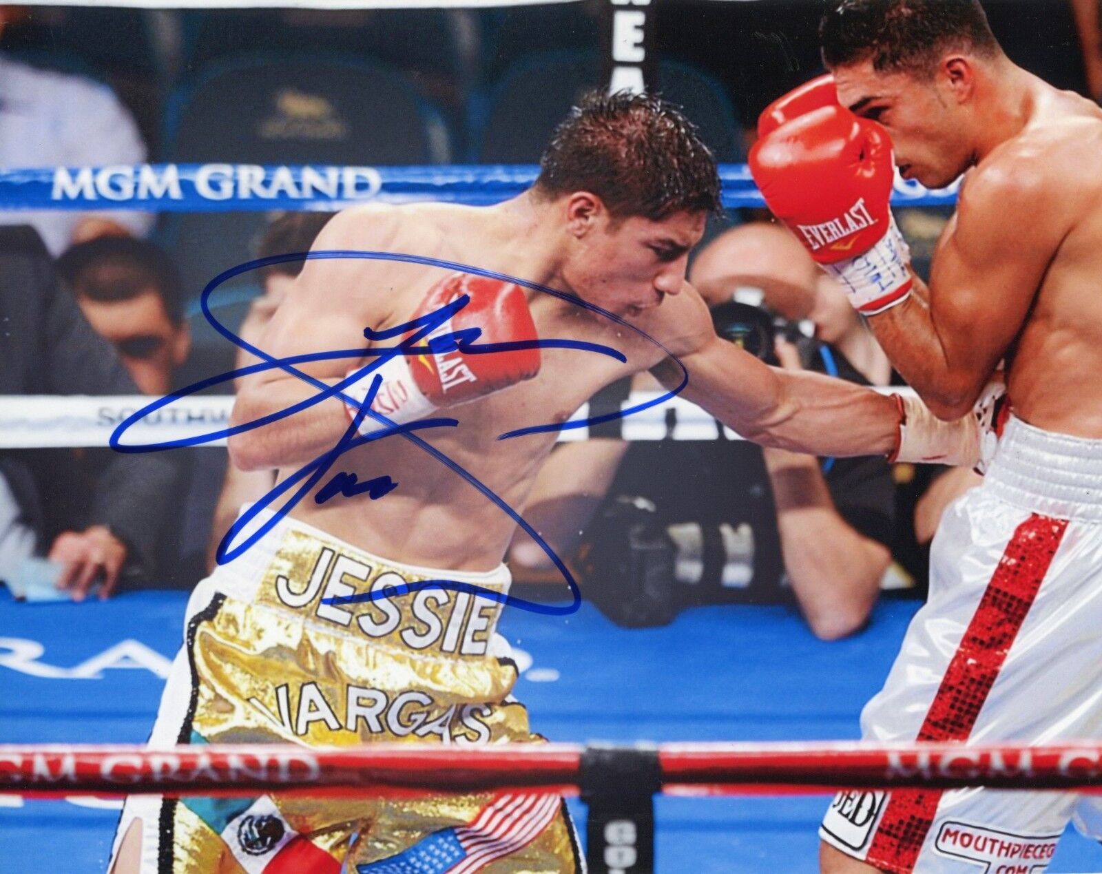 ~~ JESSIE VARGAS Authentic Hand-Signed BOXING 8x10 Photo Poster painting C ~~