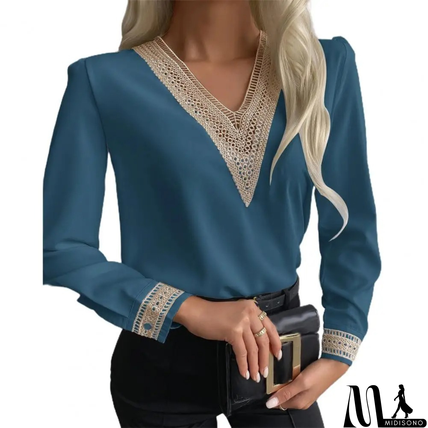 MidiSono - Fashionable and Effortless winter Blouse