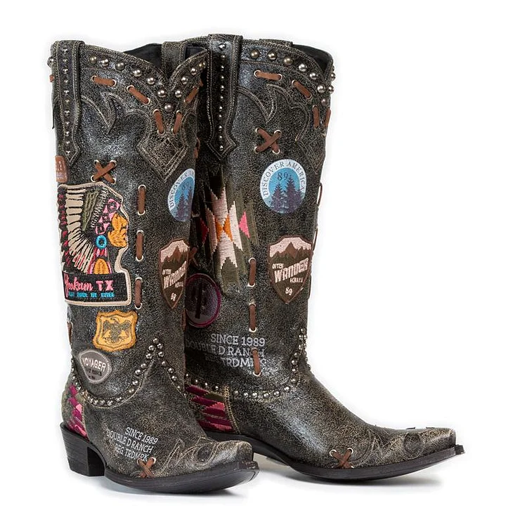 Women Vintage Eastern Boots