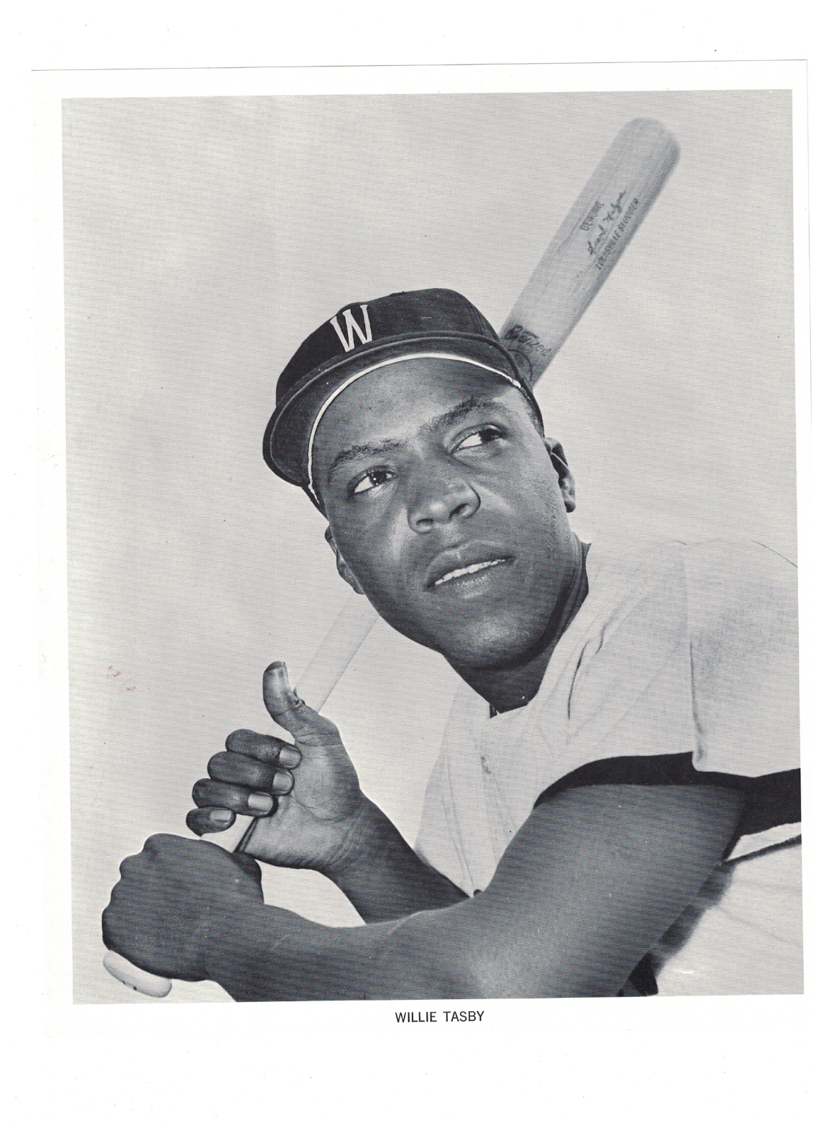 Willie Tasby Washington Senators 8x10 Manny's Baseball Land Paper Photo Poster painting RH2