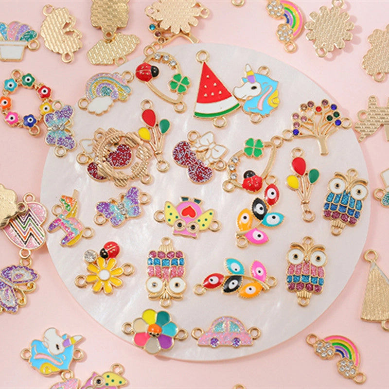 10 PCS/Package 21*15mm Alloy Animal Fruit Flower Pendant