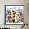 Flowers, Donkeys And Sheep-11CT Stamped Cross Stitch 40*40cm/15.75*15.75in tapestrymarket