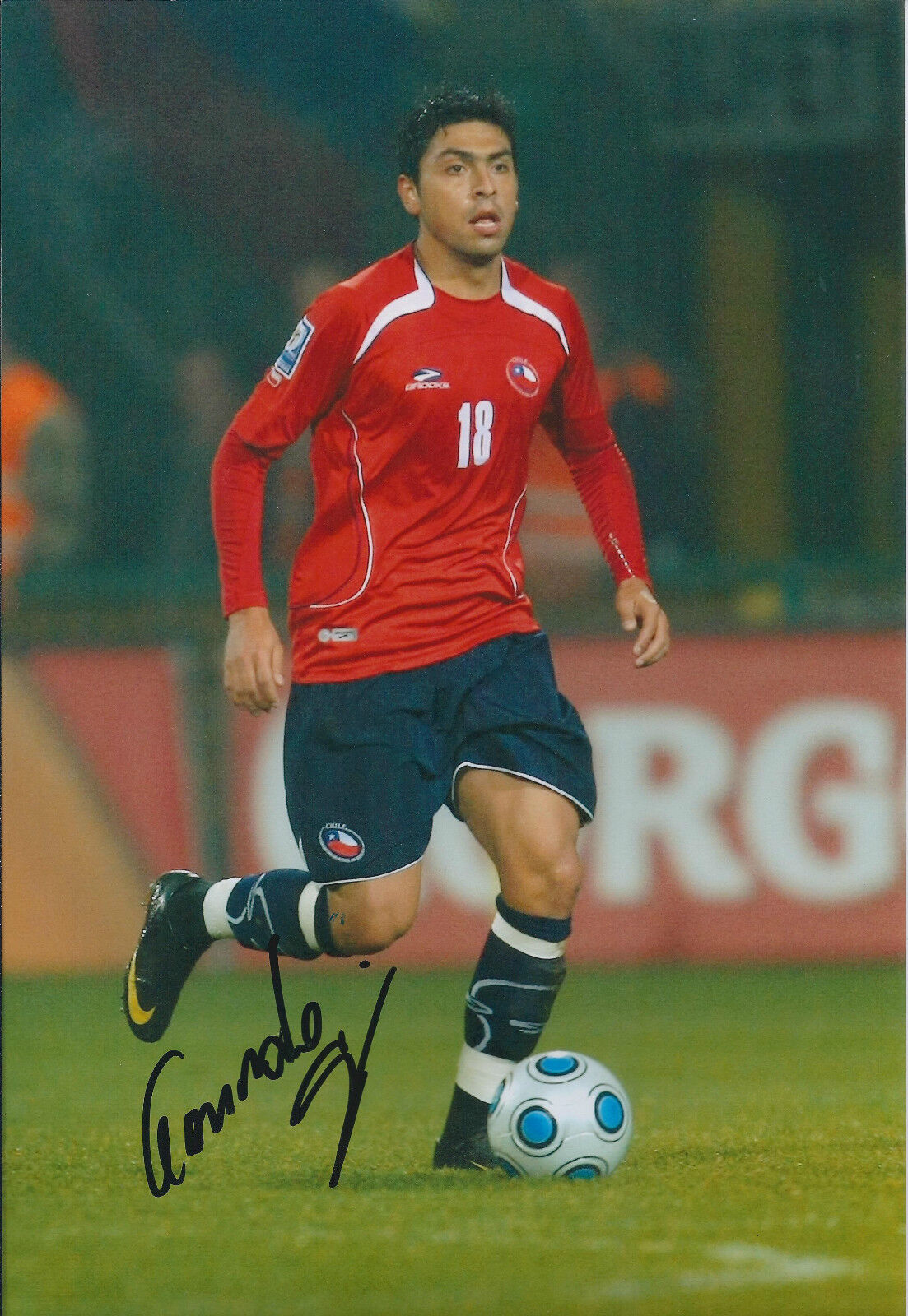 Gonzalo JARA Reyes Signed Autograph 12x8 Photo Poster painting AFTAL COA CHILE Nottingham Forest