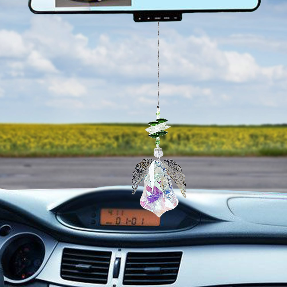 

Crystal Angel Wing Hanging Metal Pendant Home Garden Car Decor, 501 Original