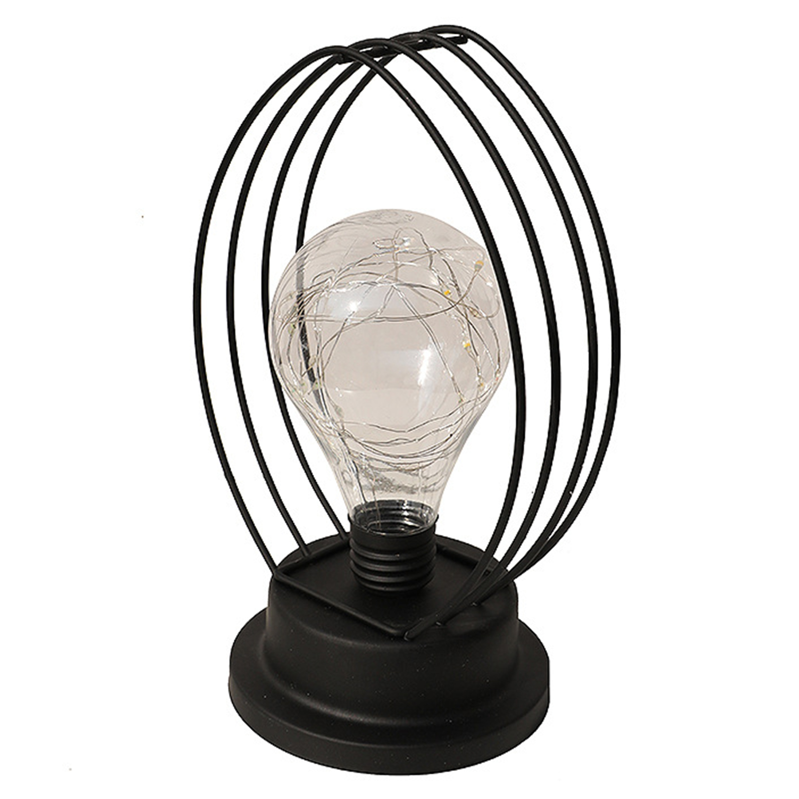 

Iron Night Light-Metal Wire Table Bedside Lamp Home Office Room Decoration, Multicolored, 501 Original