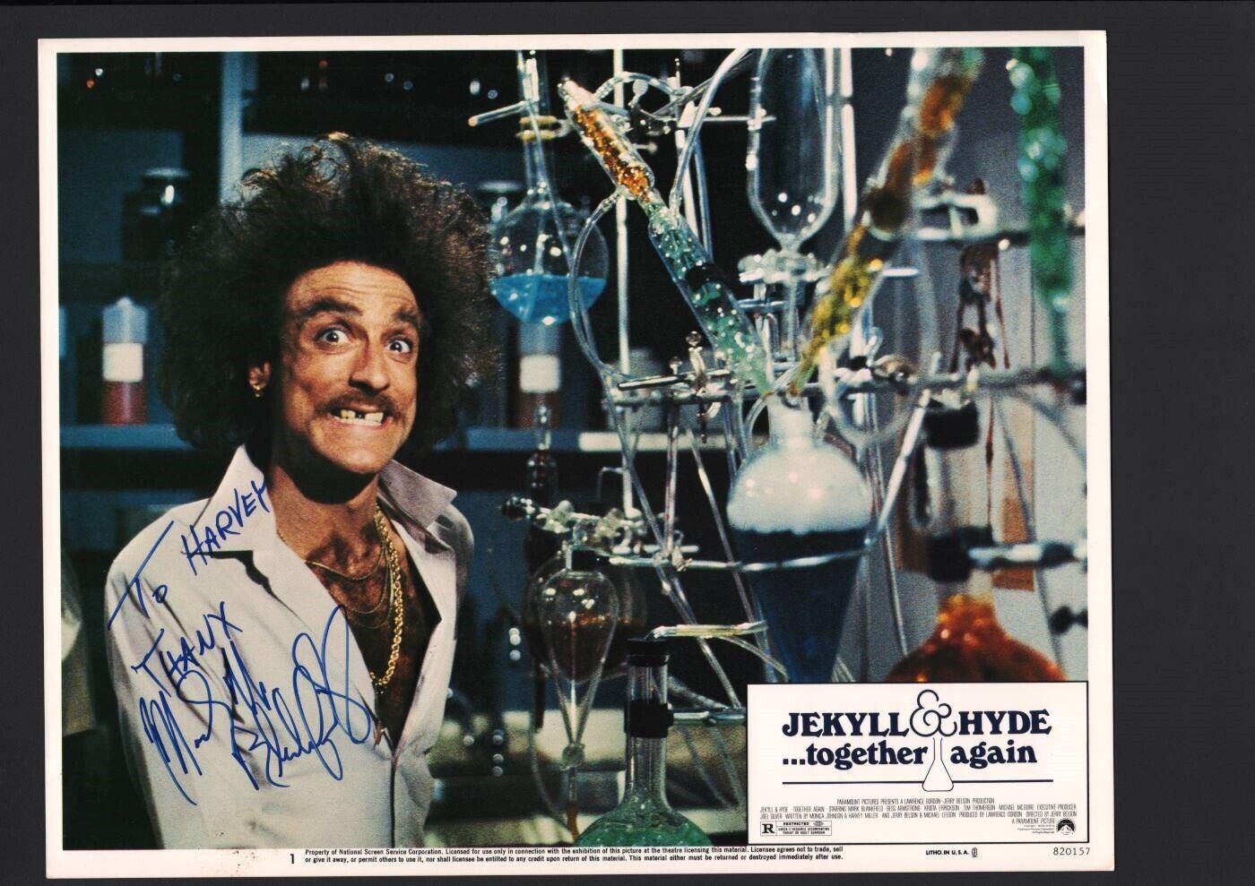 Mark Blankfield - Signed Autograph Lobby Card - Jekyll & Hyde