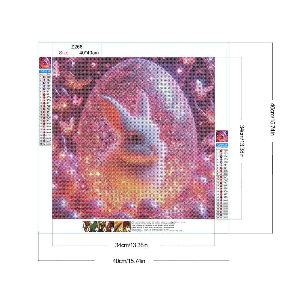 Diamond Painting - Full Round Drill - Rabbit(Canvas|40*40cm)