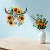 Kuh-Sonnenblume 2D-Flach-DIYACRYL-Diamant-Malset Fensteraufh&auml;ngung Wohnkultur
