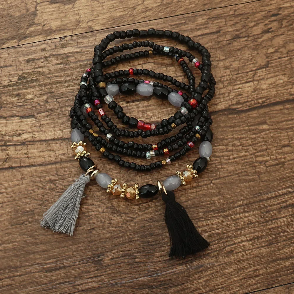 Unisex Retro N Tassel Bracelet