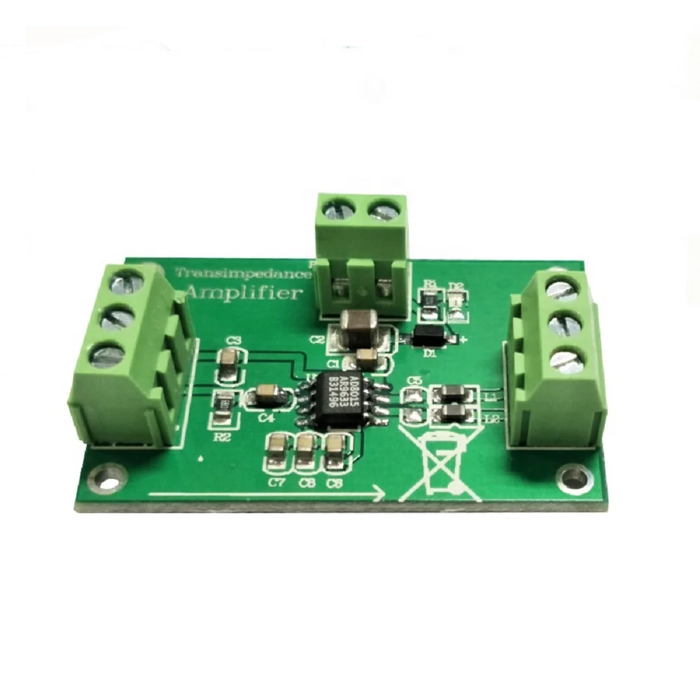 AD8015 Photodiode Transimpedance Amplifier Wideband / Differential Output I to V Converter Photodiode Receiver Circuit