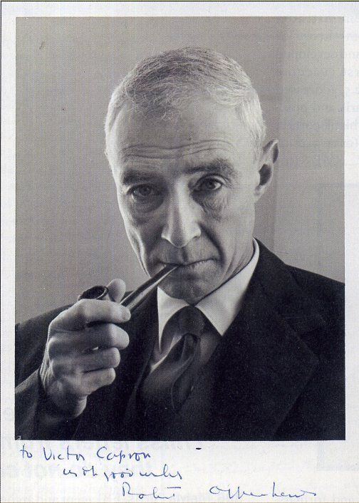 ROBERT OPPENHEIMER Signed Photo Poster paintinggraph - Physicist / Atomic Bomb - preprint