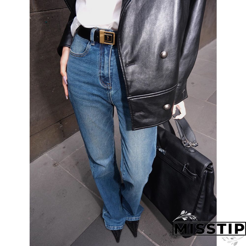 Casual Pockets Denim Jeans