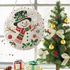 Christmas Snowman 2D Flat DIY Diamond Painting Pendant 9.84x9.84in