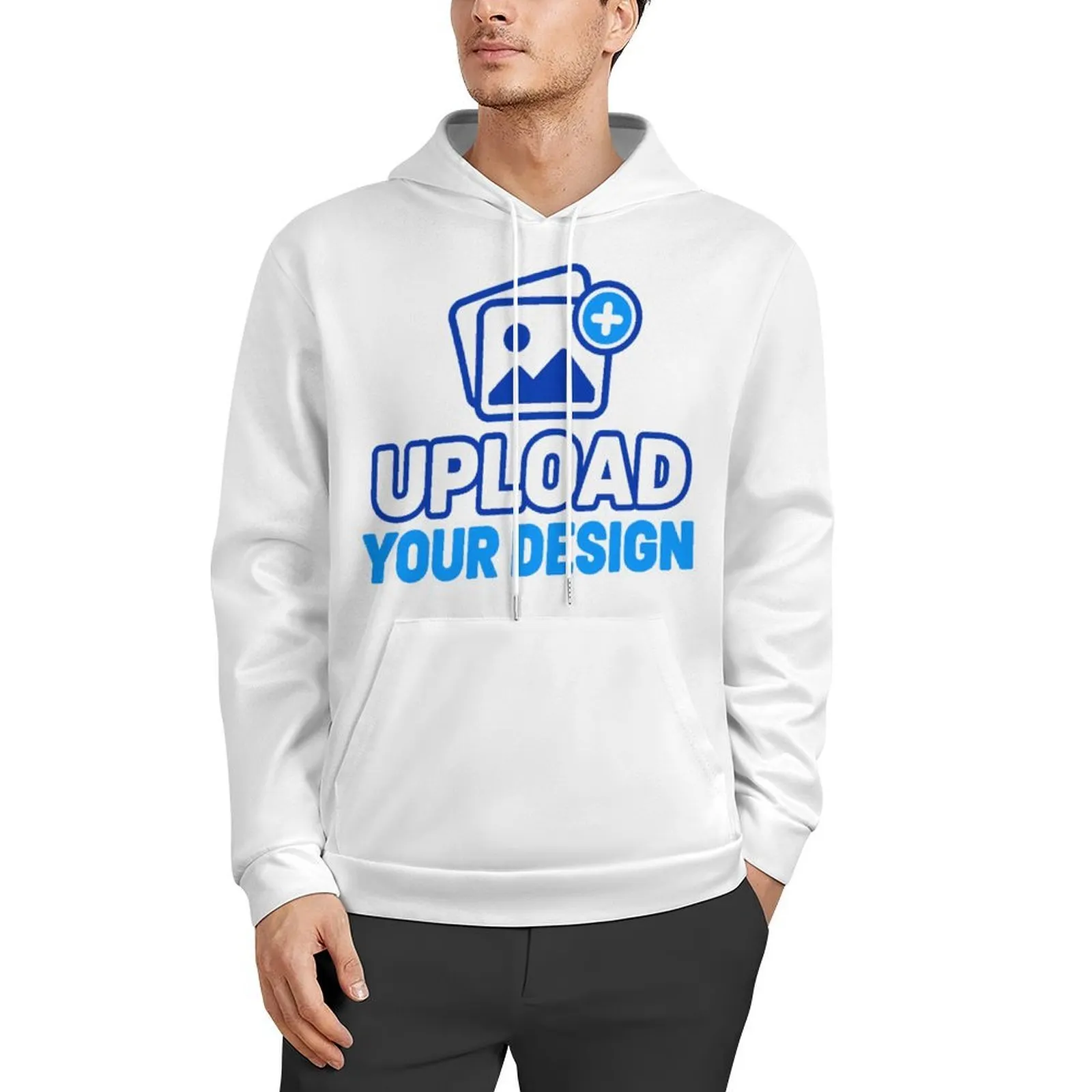 Lightweight Relaxed Single Layer Hat All-Over Print Adult Sweatshirt custom product view 9