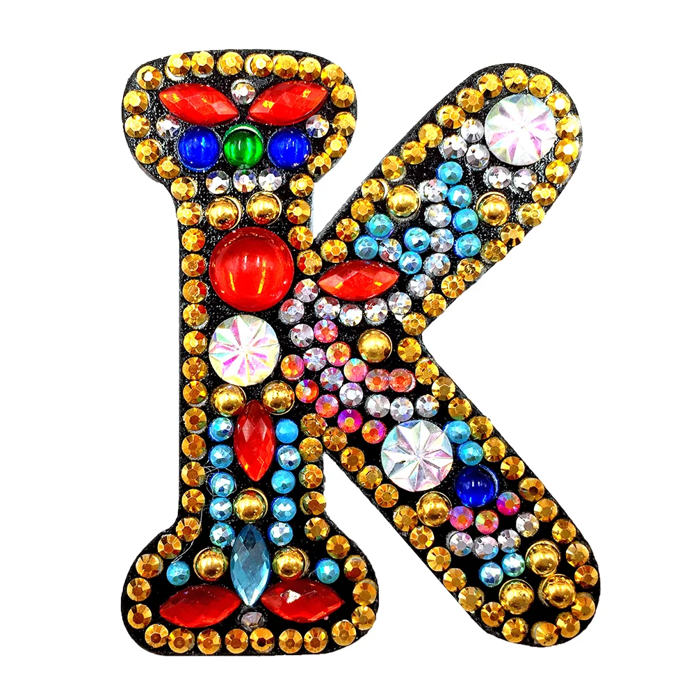 DIY Alphabet Key Chain Diamond Painting Letters Women Bag Keyring Pendant Gift(A-Z)